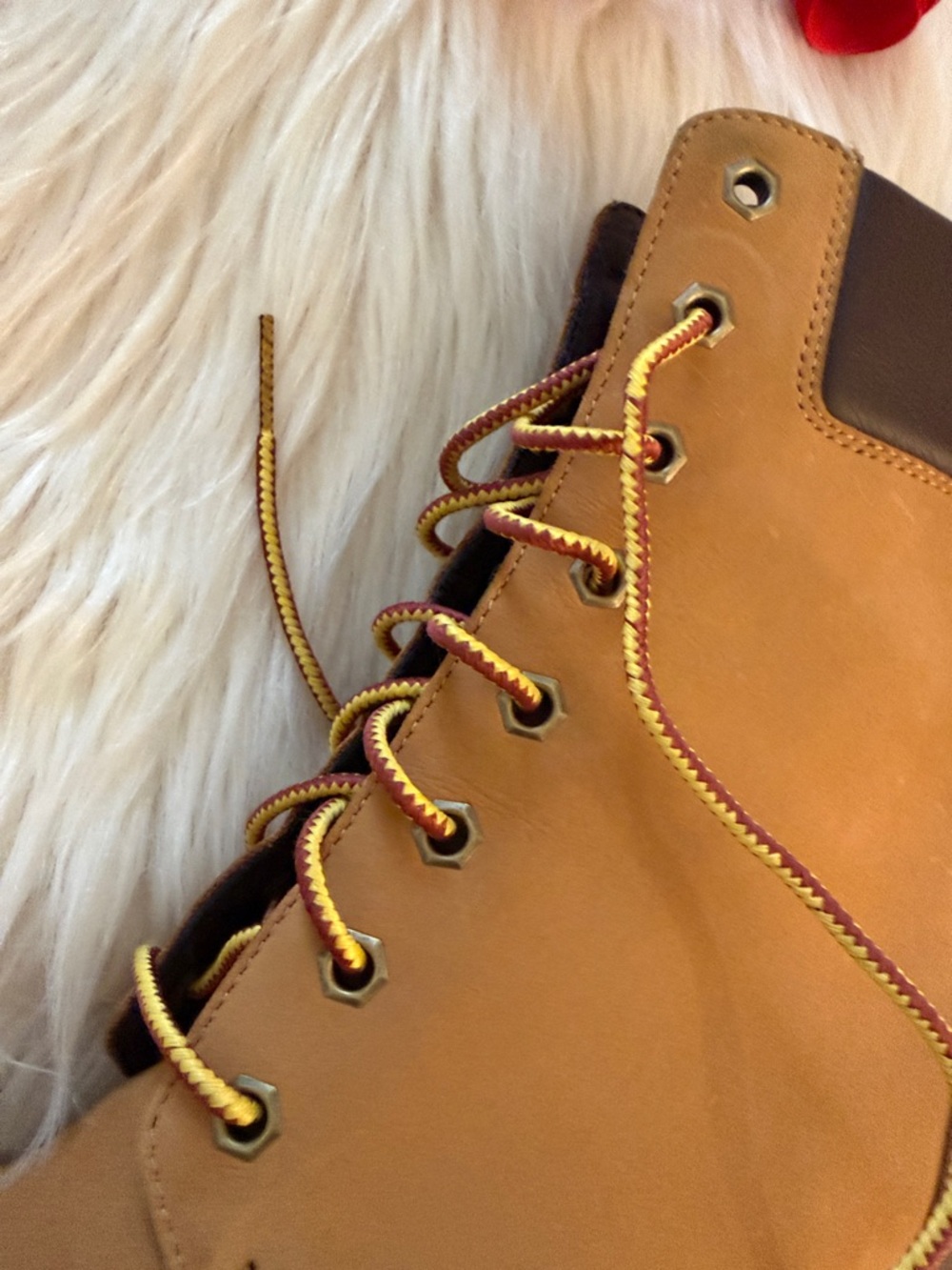 Timberland Women's Wheat Nubuck Lace-Up Block Heel Boots - Picture 8 of 14